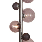 NL73049 Rome Floor Lamp 8 Light Polished Chrome/Smoked Glass