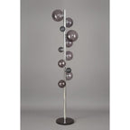 NL73049 Rome Floor Lamp 8 Light Polished Chrome/Smoked Glass