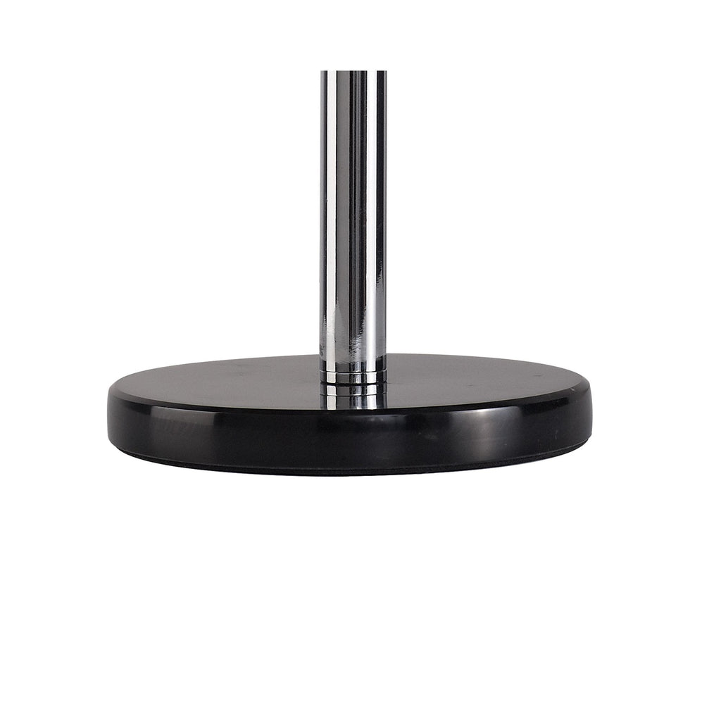 NL73059 Rome Table Lamp 3 Light Polished Chrome/Smoked Glass