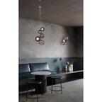 NL73069 Rome Wall Lamp 2 Light Polished Chrome/Smoked Glass