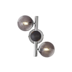 NL73069 Rome Wall Lamp 2 Light Polished Chrome/Smoked Glass