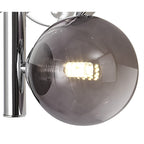 NL73069 Rome Wall Lamp 2 Light Polished Chrome/Smoked Glass
