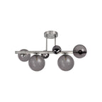 NL76579 Rome Semi-Flush Ceiling  Light 4 Light Polished Chrome/Smoked Glass
