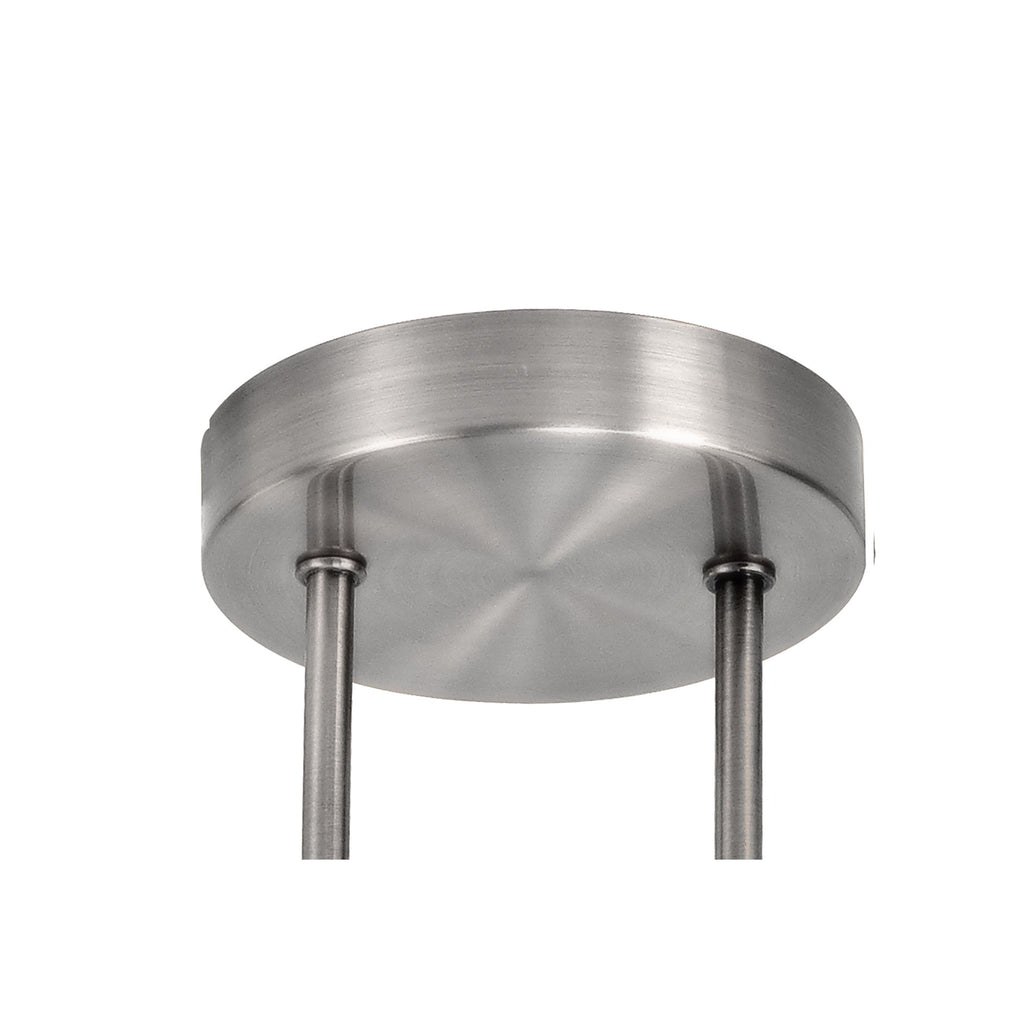 NL76579 Rome Semi-Flush Ceiling  Light 4 Light Polished Chrome/Smoked Glass