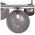 NL76579 Rome Semi-Flush Ceiling  Light 4 Light Polished Chrome/Smoked Glass