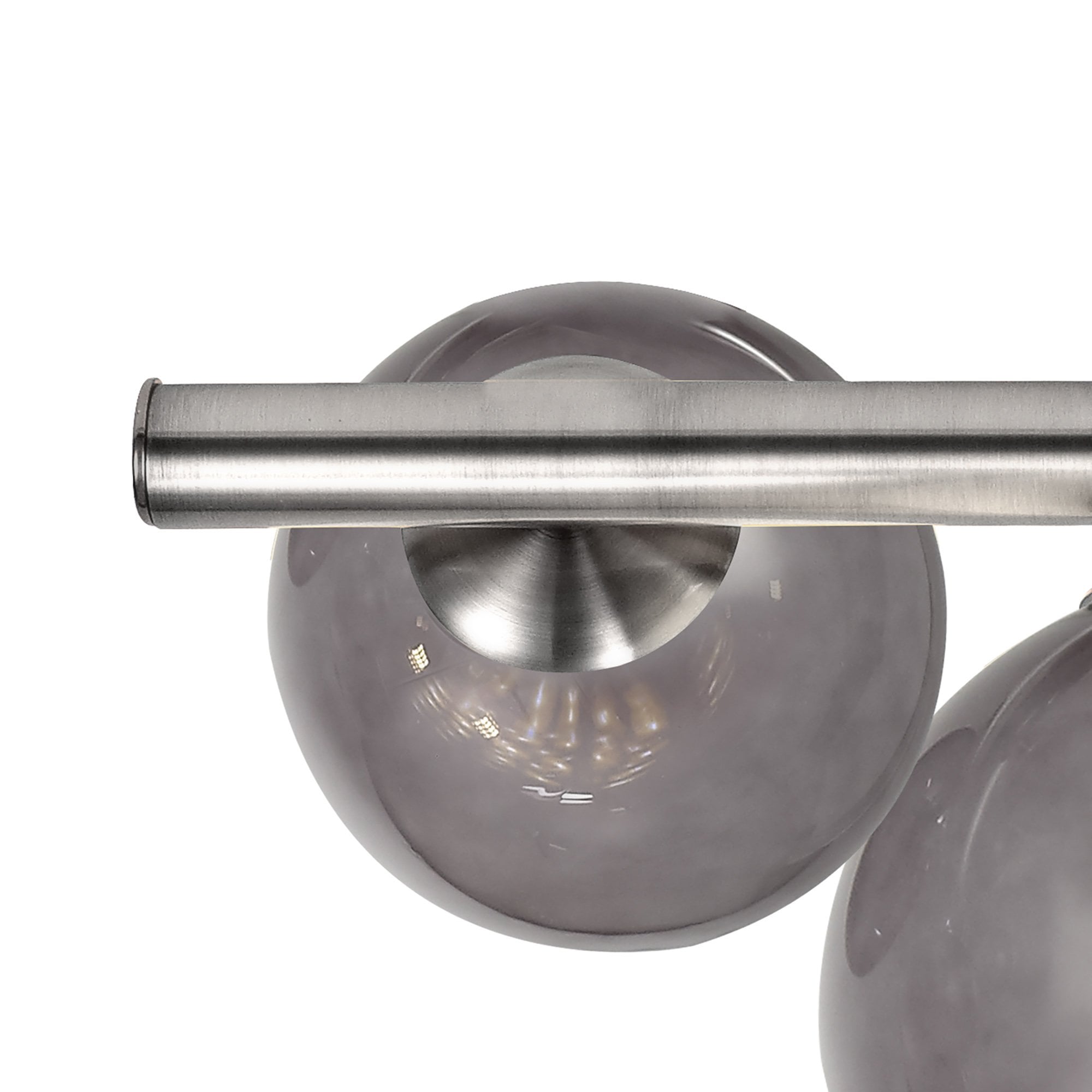NL76579 Rome Semi-Flush Ceiling  Light 4 Light Polished Chrome/Smoked Glass