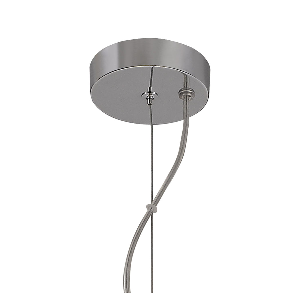 NL76589 Rome Pendant 5 Light Polished Chrome/Smoked Glass