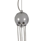 NL76589 Rome Pendant 5 Light Polished Chrome/Smoked Glass