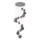 NL76599 Rome Pendant 16 Light Polished Chrome/Smoked Glass