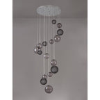 NL76599 Rome Pendant 16 Light Polished Chrome/Smoked Glass