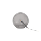 NL76609 Rome Table Lamp 1 Light Polished Chrome/Smoked Glass