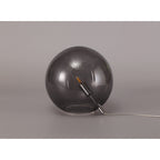 NL76609 Rome Table Lamp 1 Light Polished Chrome/Smoked Glass