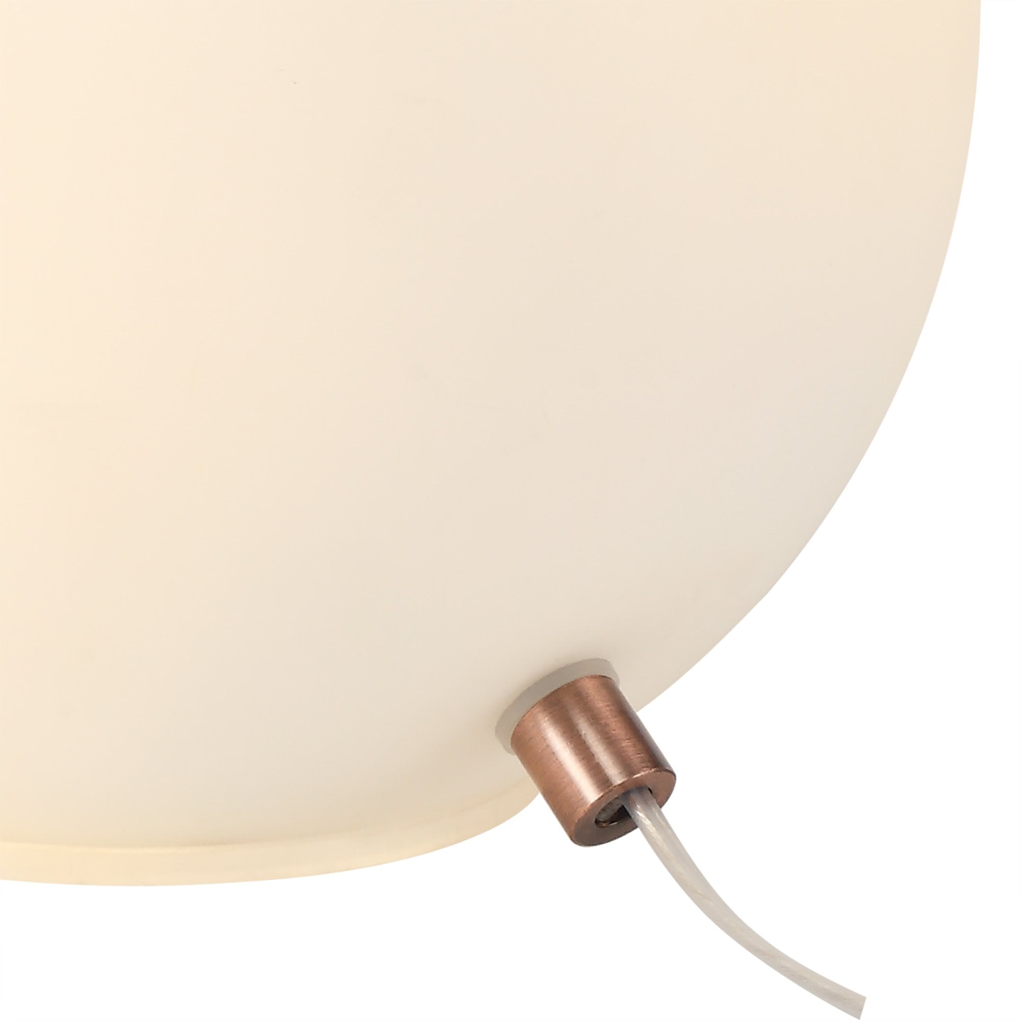 Rome Table  Lamp 1 Light Antique Copper/Opal & Copper Glass