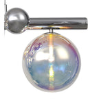 NL82519 Rome Linear 7 Light Pendant Polished Chrome/Iridescent Glass