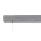 NL82519 Rome Linear 7 Light Pendant Polished Chrome/Iridescent Glass