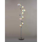 NL82529 Rome  8 Light Floor Lamp Polished Chrome/Iridescent Glass