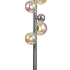 NL82529 Rome  8 Light Floor Lamp Polished Chrome/Iridescent Glass