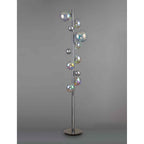 NL82529 Rome  8 Light Floor Lamp Polished Chrome/Iridescent Glass