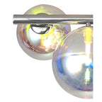NL82559 Rome 4 Light Semi-Flush Ceiling Light Polished Chrome/Iridescent Glass