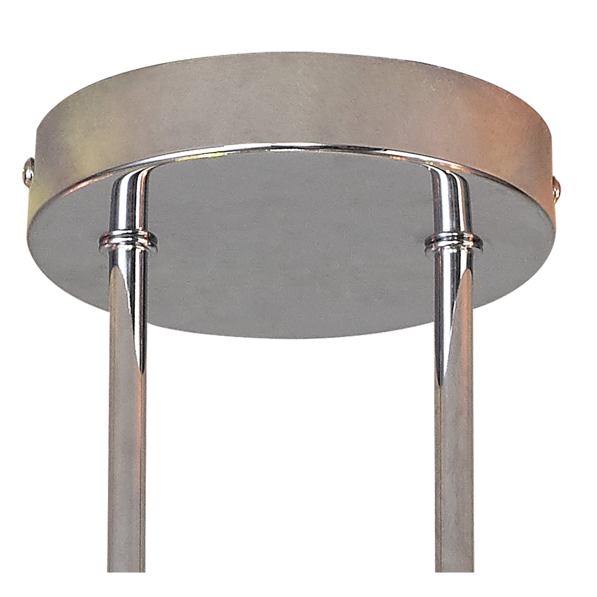 NL82559 Rome 4 Light Semi-Flush Ceiling Light Polished Chrome/Iridescent Glass