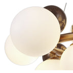NL83159 Rome 12 Light Circular Pendant Copper Opal/Copper Glass