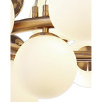 NL83159 Rome 12 Light Circular Pendant Copper Opal/Copper Glass