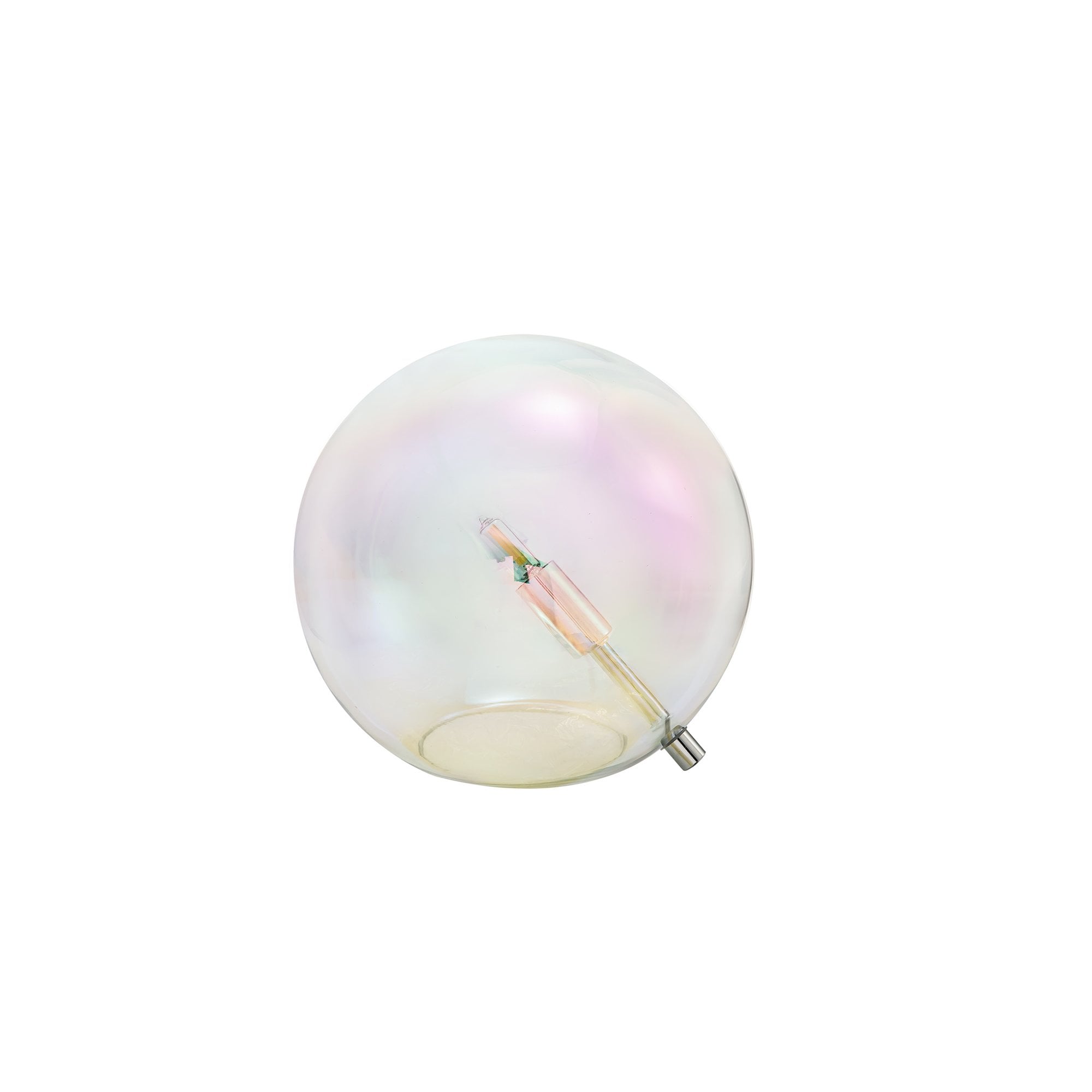 NL84299 Rome  Table Lamp Polished Chrome/Iridescent Glass