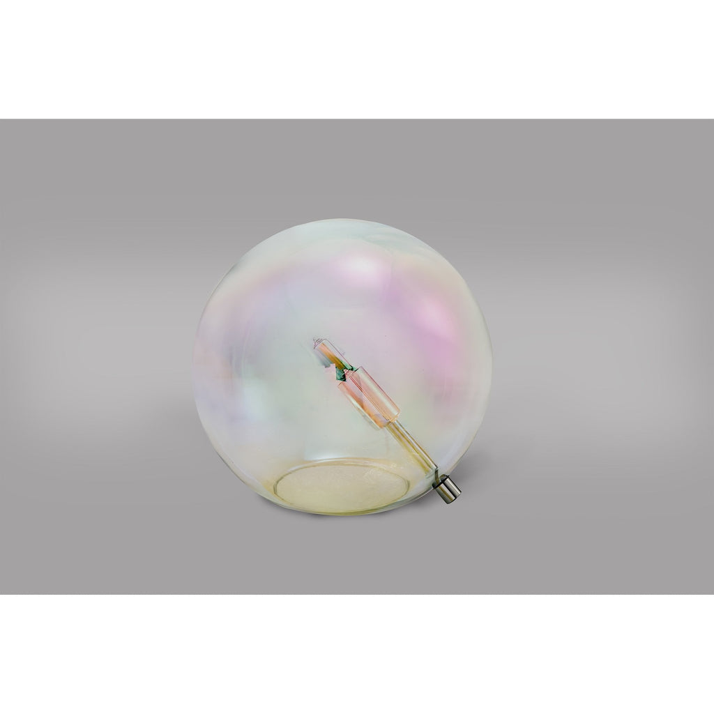 NL84299 Rome  Table Lamp Polished Chrome/Iridescent Glass