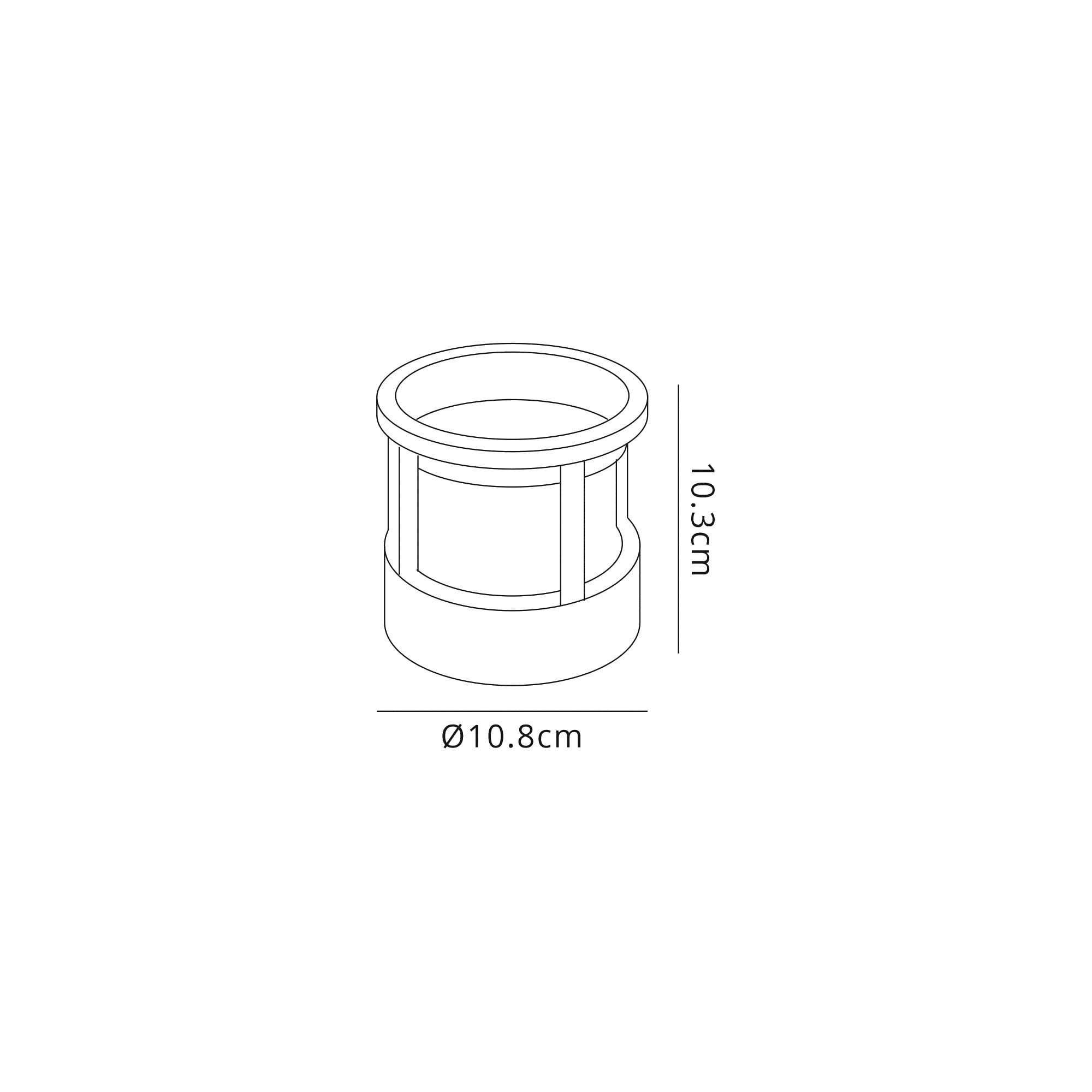 NL72089 Rhys Outdoor Round Down Light LED Anthracite
