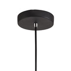 NL75859 Riannon Single Pendant 1 Light Black/Clear Glass