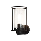 NL75879 Riannon Wall  Light 1 Light Black/Clear Glass