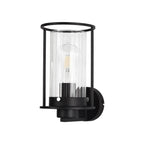 NL75879 Riannon Wall  Light 1 Light Black/Clear Glass