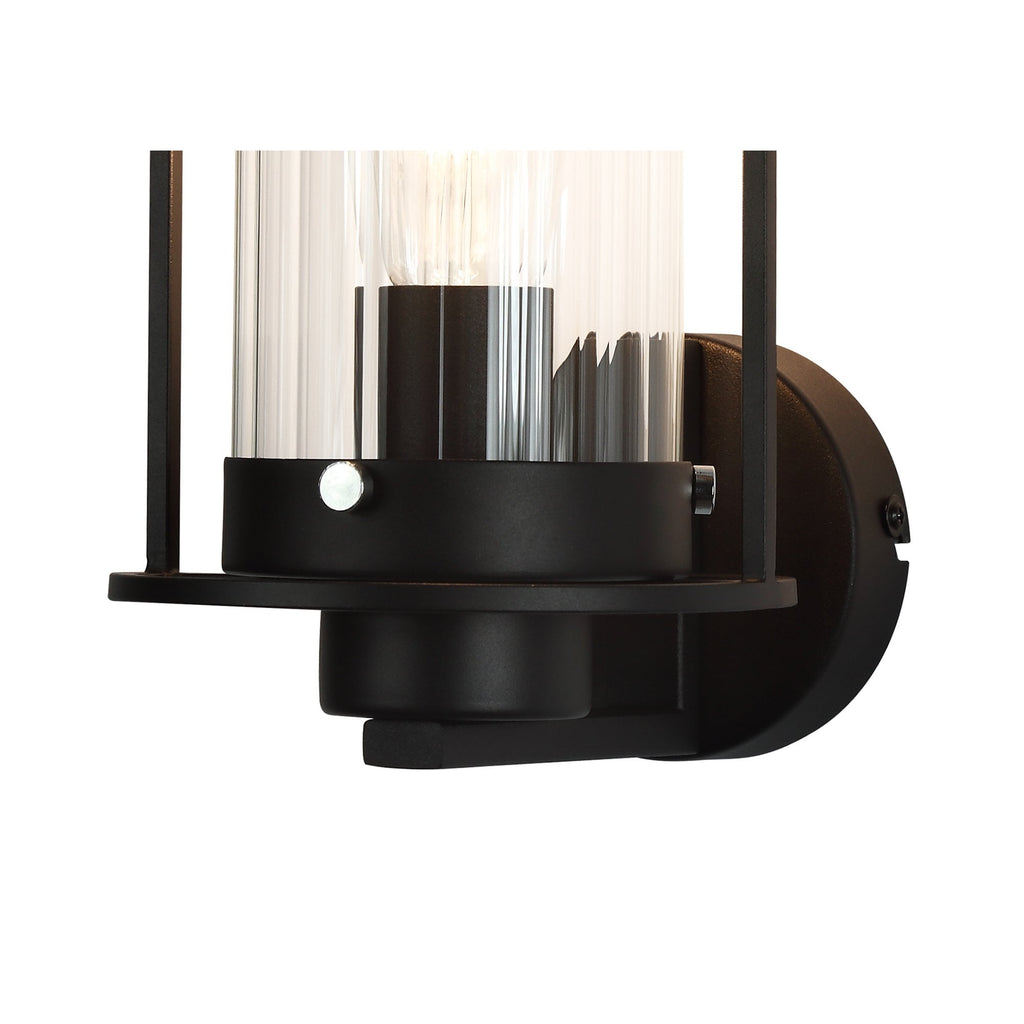 NL75879 Riannon Wall  Light 1 Light Black/Clear Glass