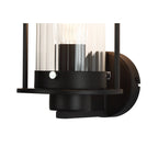 NL75879 Riannon Wall  Light 1 Light Black/Clear Glass