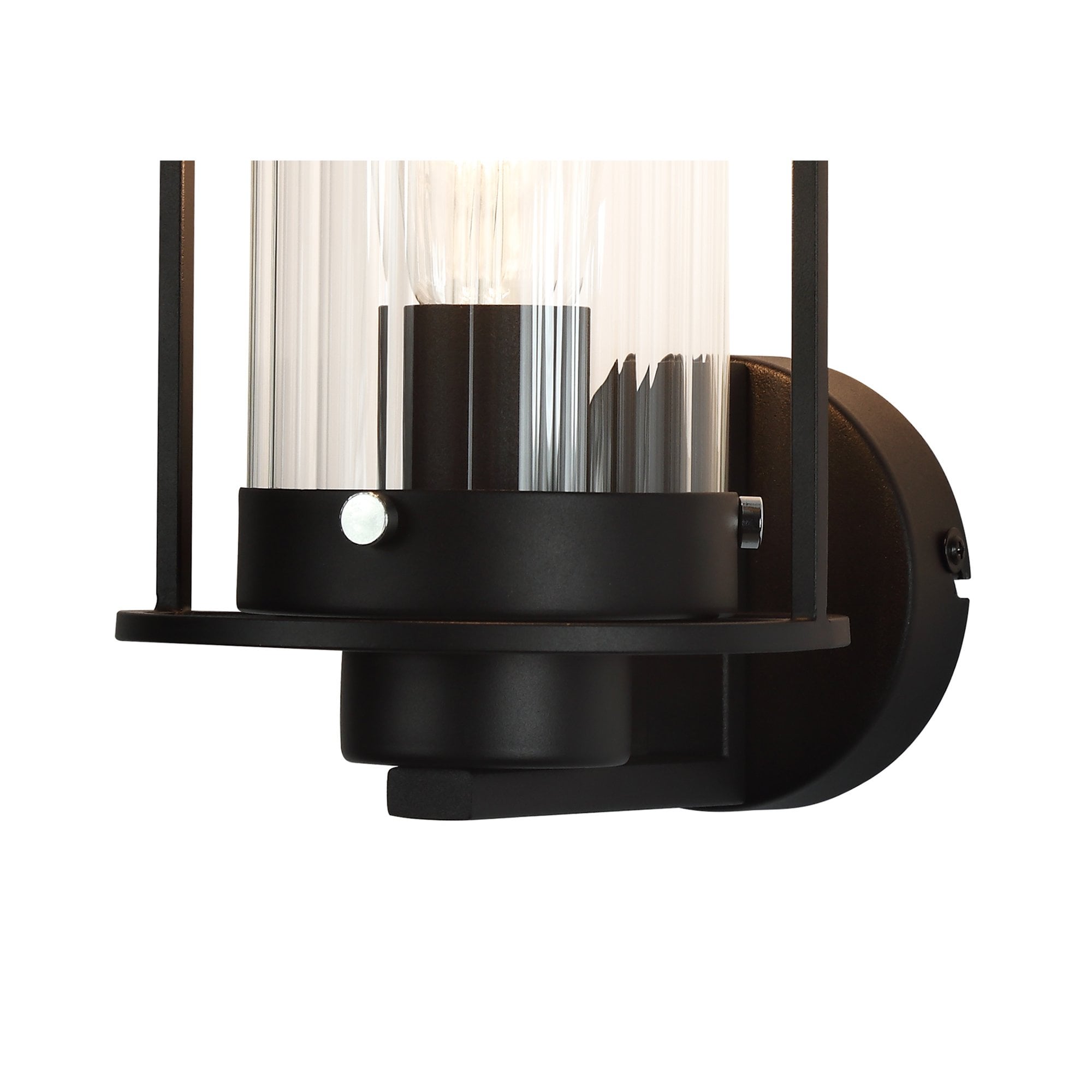 NL75879 Riannon Wall  Light 1 Light Black/Clear Glass
