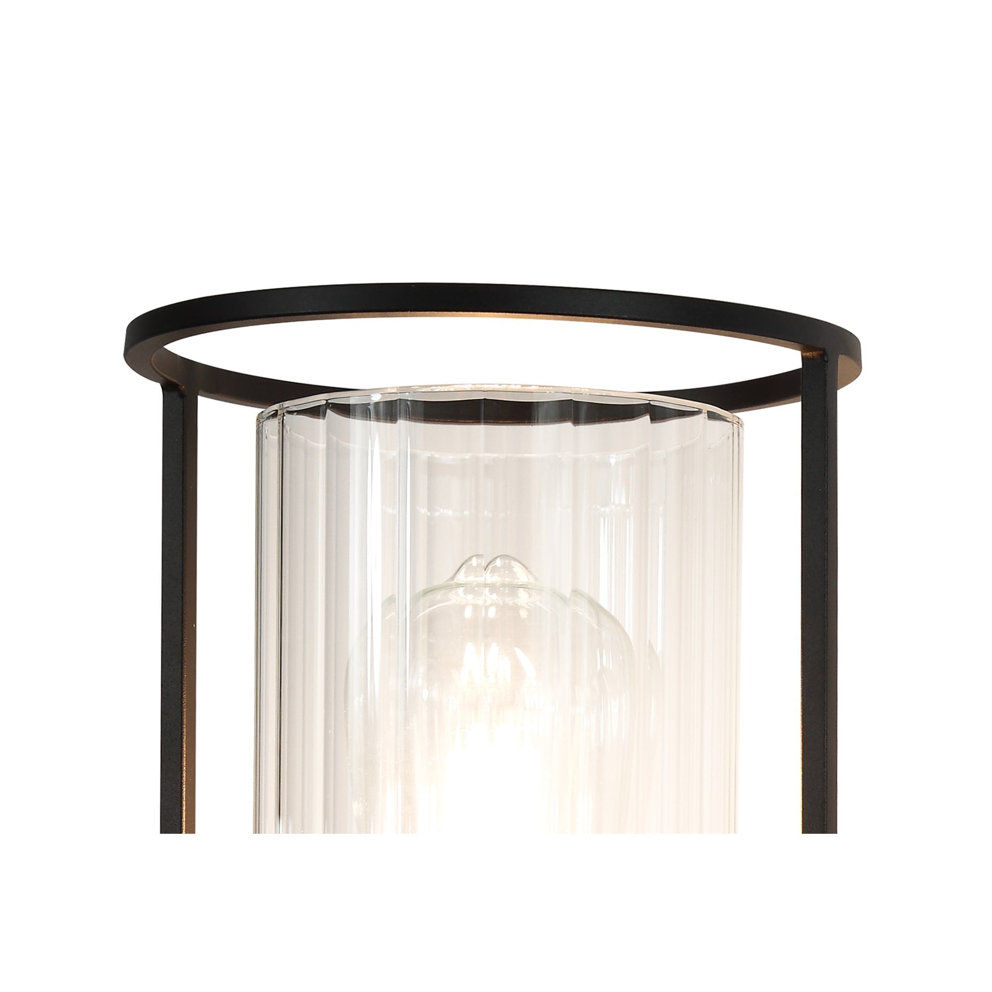 NL75879 Riannon Wall  Light 1 Light Black/Clear Glass