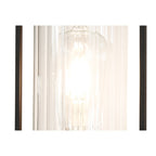 NL75879 Riannon Wall  Light 1 Light Black/Clear Glass