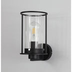 NL75879 Riannon Wall  Light 1 Light Black/Clear Glass