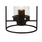 NL75889 Riannon Table Lamp 1 Light Black/Clear Glass