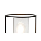 NL75889 Riannon Table Lamp 1 Light Black/Clear Glass