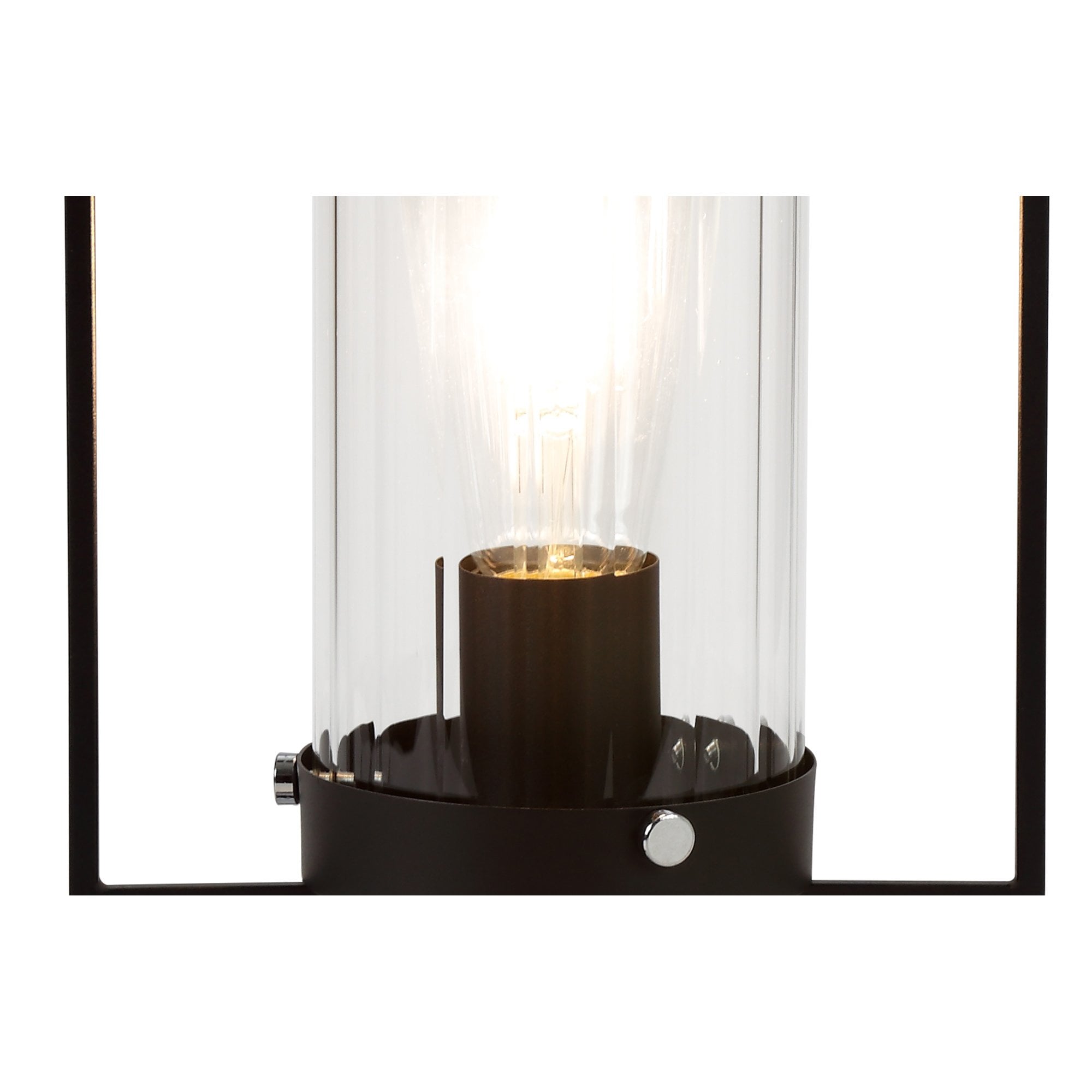 NL75889 Riannon Table Lamp 1 Light Black/Clear Glass