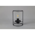 NL75889 Riannon Table Lamp 1 Light Black/Clear Glass