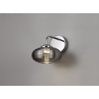 NL74389 Rome Wall  Light Switched LED Smoked/Polished Chrome