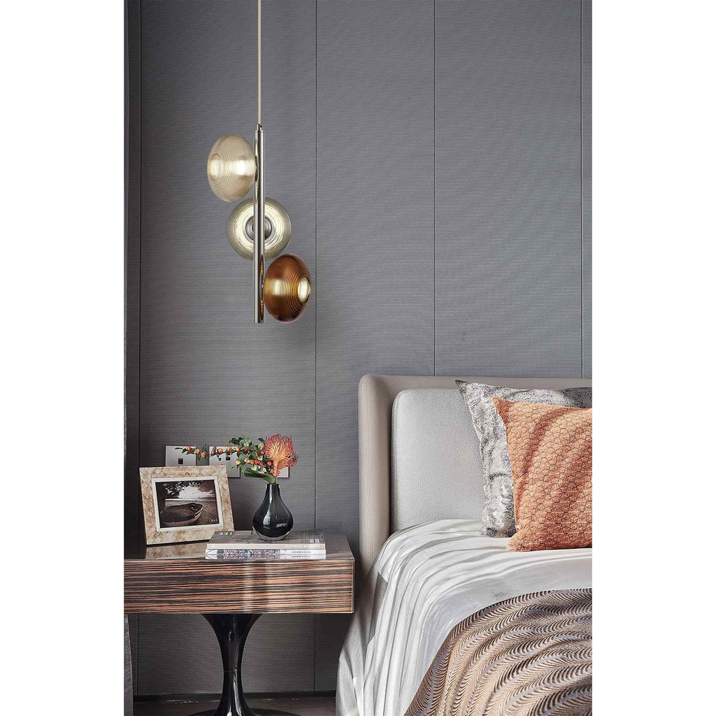 NL74389 Rome Wall  Light Switched LED Smoked/Polished Chrome