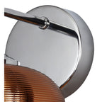 NL74399 Rome Wall  Light Switched LED Copper/Polished Chrome