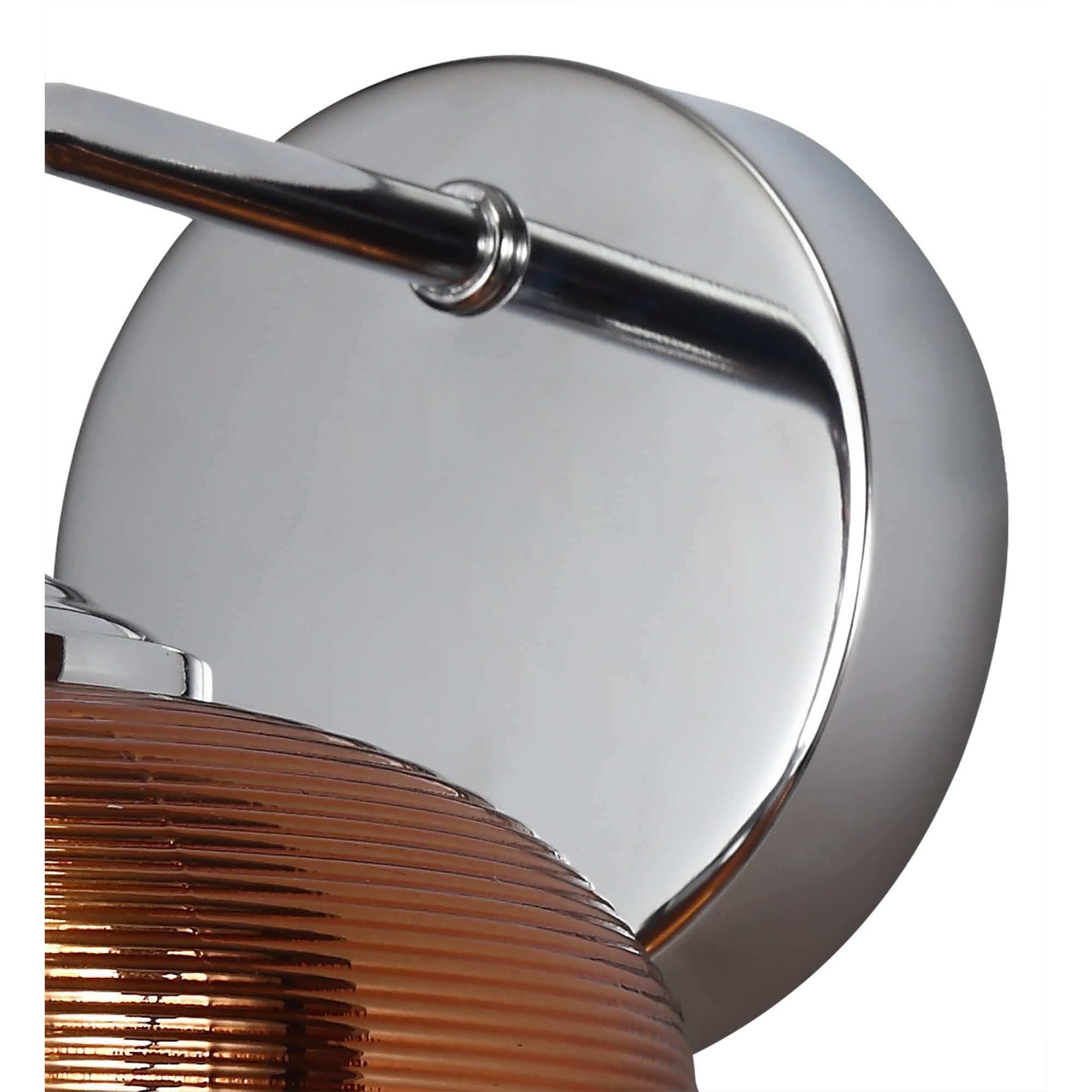 NL74399 Rome Wall  Light Switched LED Copper/Polished Chrome