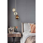 NL74409 Rome Wall  Light Switched LED Champagne/Polished Chrome