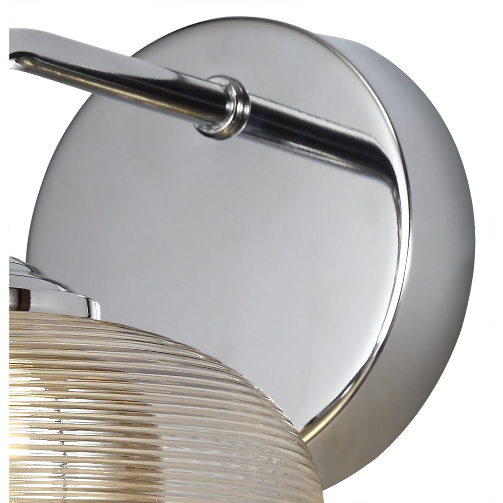 NL74409 Rome Wall  Light Switched LED Champagne/Polished Chrome