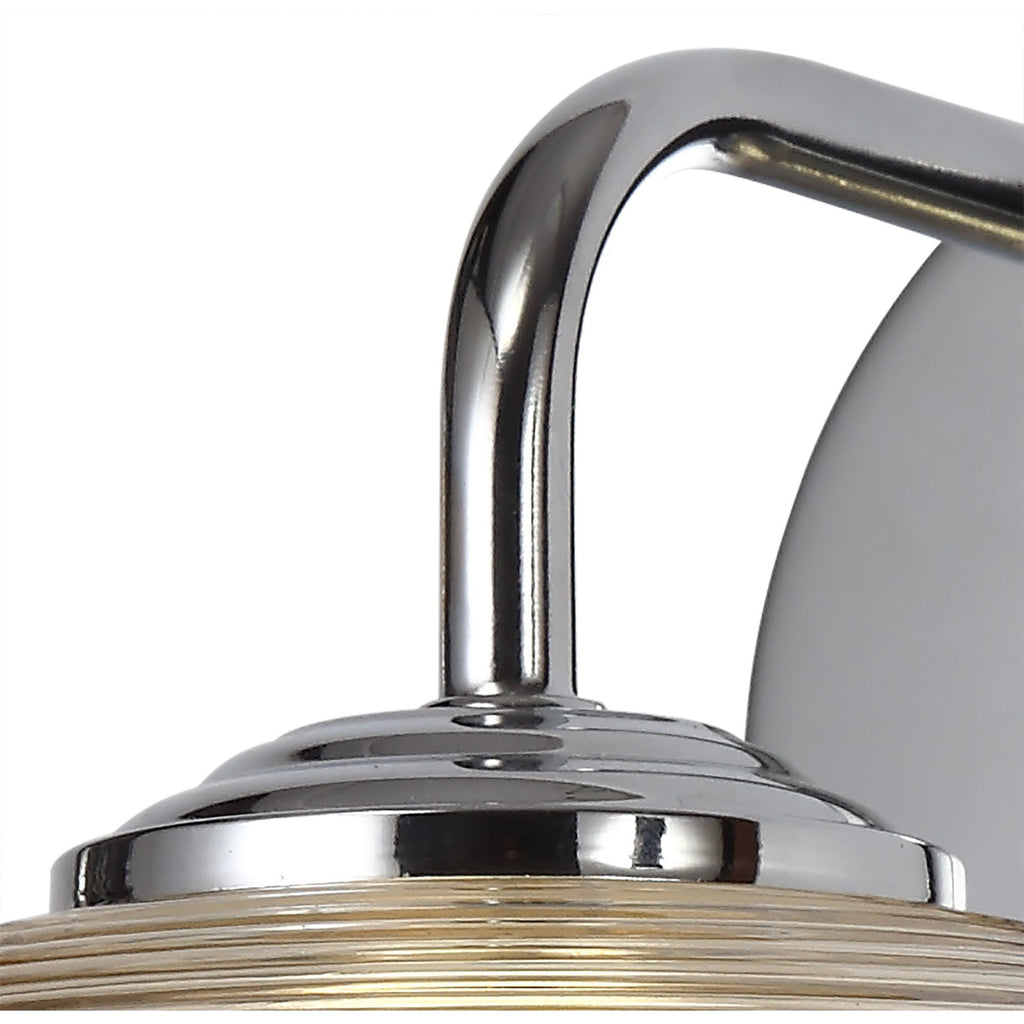 NL74409 Rome Wall  Light Switched LED Champagne/Polished Chrome
