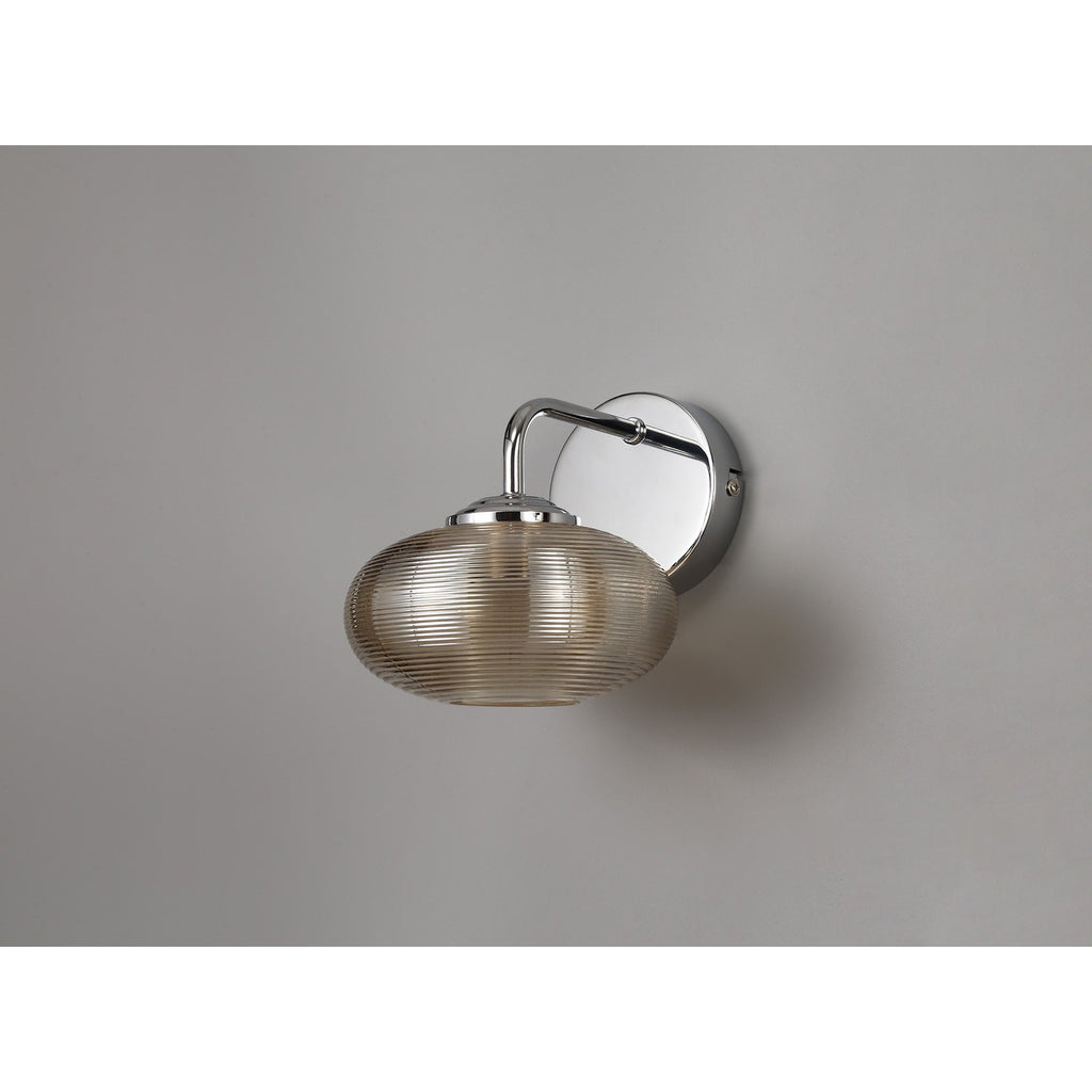 NL74409 Rome Wall  Light Switched LED Champagne/Polished Chrome
